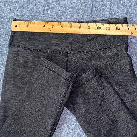 Lululemon Leggings Charcoal Grey Size 6 Women's Yoga Ankle Athletic - Picture 4 of 7